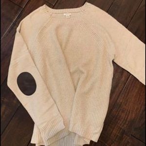 J. Crew sweater with Leather Elbow Patches